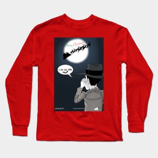 Little Ian Sees Santa Long Sleeve T-Shirt